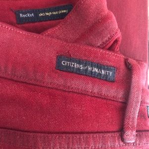 Citizens of Humanity skinny jeans- Red